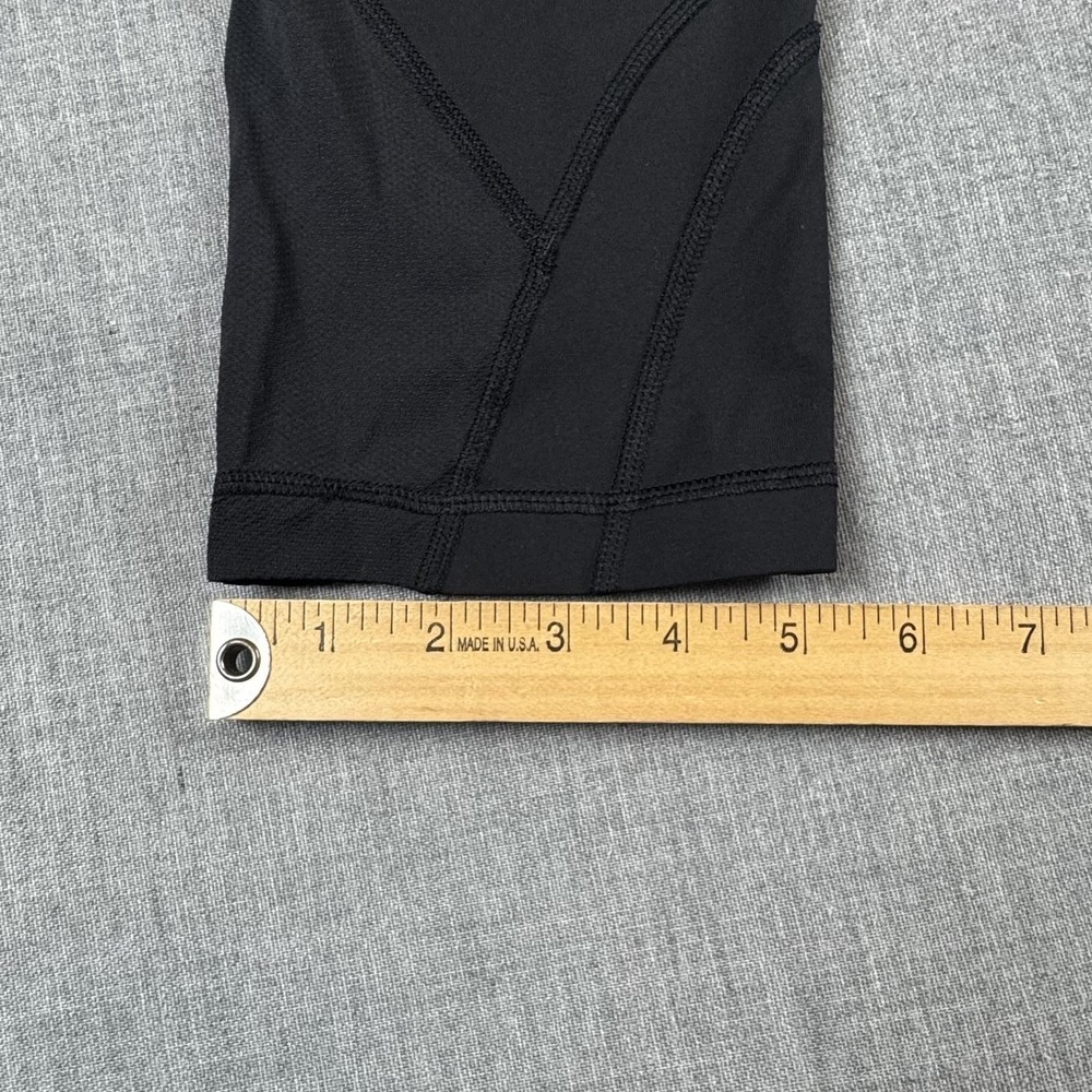 Lululemon Capri Leggings Womens Small Black Zip Pocket Running Yoga Athletic - Picture 9 of 9